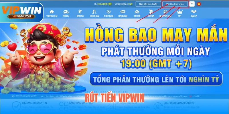 Rút Tiền Vipwin - Nhận Thưởng Nhanh Chóng Chỉ Với 3 Phút